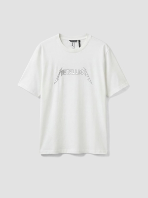 Camiseta Antony Morato Relaxed Fit Metallica MMKS02620 FA100240 1011 - Imagen 1