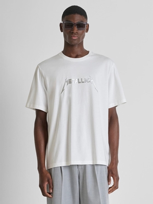 Camiseta Antony Morato Relaxed Fit Metallica MMKS02620 FA100240 1011 - Imagen 2
