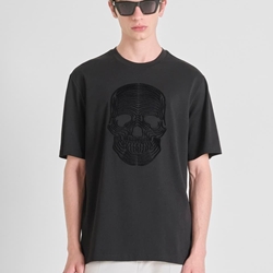 Camiseta Antony Morato Relaxed Fit Negro MMKS02544 FA100239 9000 - Imagen 1