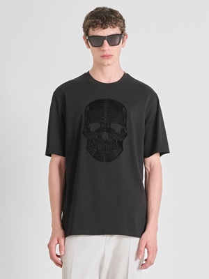 Camiseta Antony Morato Relaxed Fit Negro MMKS02544 FA100239 9000 - Imagen 1