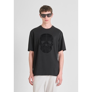 Camiseta Antony Morato Relaxed Fit Negro MMKS02544 FA100239 9000 - Imagen 1