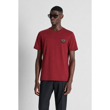 Camiseta Antony Morato Relaxed Fit Vino Tinto MMFS02690 FA100258 5109 - Imagen 1