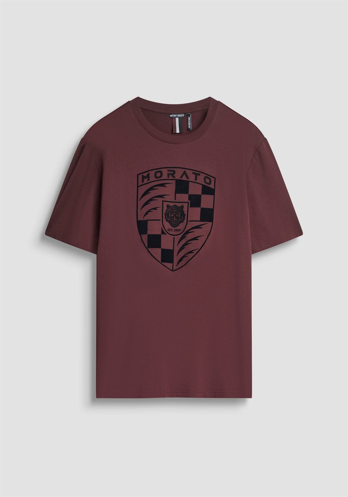 Camiseta Antony Morato Relaxed in Jersey Cereza Oscuro MMKS02555 FA100240 5105 - Imagen 1