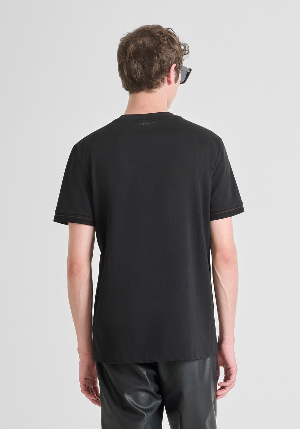 Camiseta Antony Morato Slim Fit Negro MMKS02548 FA100258 9000 - Imagen 2