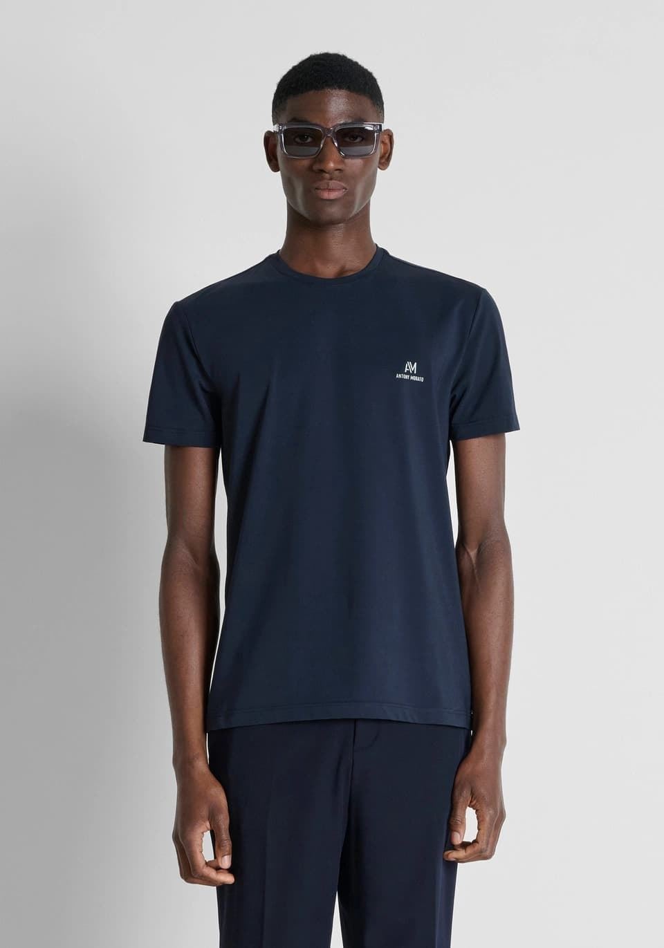 Camiseta Antony Morato Super Slim Azul Marino MMKS02705 FA120033 7139 - Imagen 1