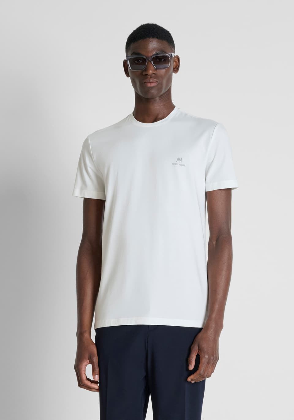 Camiseta Antony Morato Super Slim Crema MMKS02705 FA120033 1011 - Imagen 1