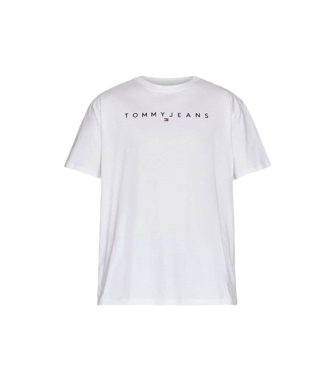 Camiseta Arena Tommy Hilfiger Tjm Reg Liner Logo Tee Ext Oat Marl Htr - Imagen 1