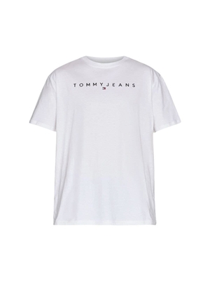 Camiseta Arena Tommy Hilfiger Tjm Reg Liner Logo Tee Ext Oat Marl Htr - Imagen 1