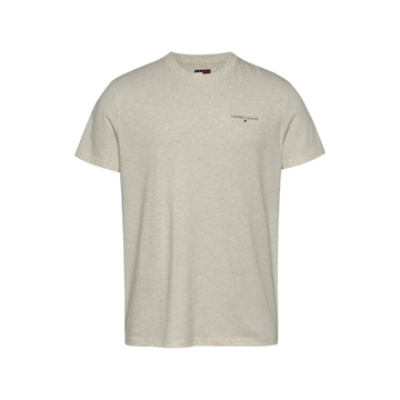 Camiseta Beige Tommy Jeans Beige Oat Marl Htr Slim Linear Chest Tee Ext DM0DM21188AE3 - Imagen 1