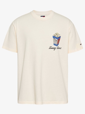 Camiseta Beige Tommy Jeans Tjm Rlx Novelty 2 GMD - Imagen 1