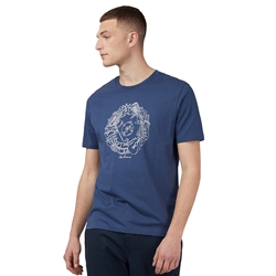 Camiseta Bem Sherman 0071368 850 Music Flow Target Tee blue denim - Imagen 1
