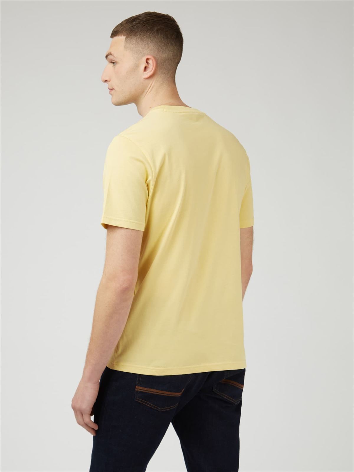 Camiseta Ben Sherman 0065093 440 Target tee lemon - Imagen 2