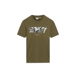 Camiseta Ben Sherman 0067148 072 Culture Graphic Tee verde - Imagen 2