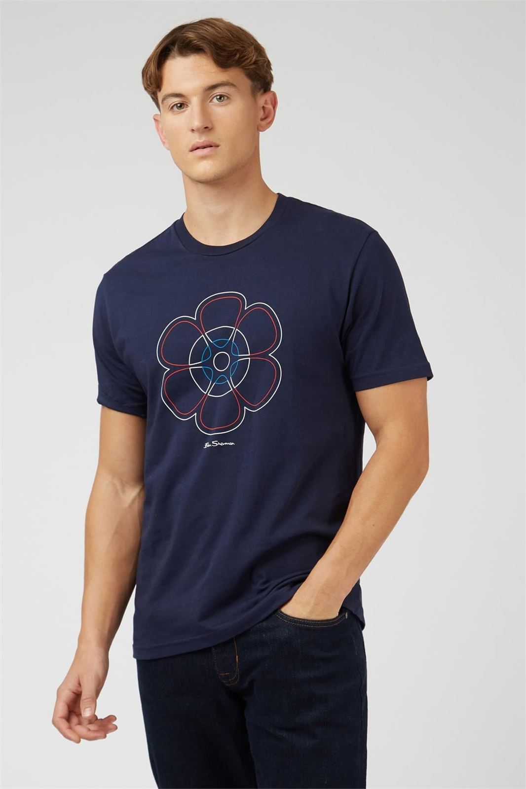 Camiseta Ben Sherman 0071366 035 60th Anniversary tee marine - Imagen 1