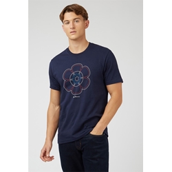 Camiseta Ben Sherman 0071366 035 60th Anniversary tee marine - Imagen 1
