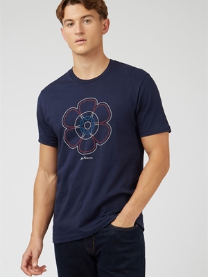 Camiseta Ben Sherman 0071366 035 60th Anniversary tee marine - Imagen 1