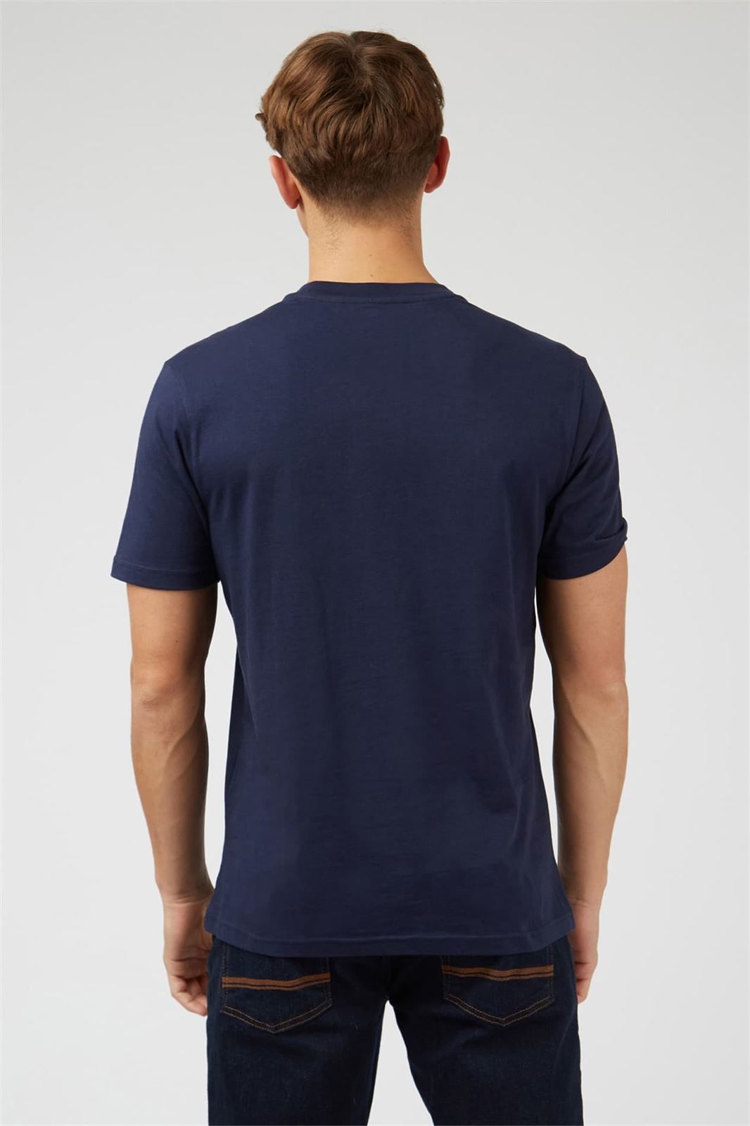 Camiseta Ben Sherman 0071366 035 60th Anniversary tee marine - Imagen 3