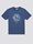 Camiseta Ben Sherman 0071367 850 Retro Tape Target Blue Denim - Imagen 1