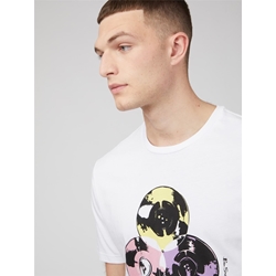 Camiseta Ben Sherman 0071370 010 Drop The Needle white - Imagen 2