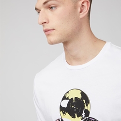 Camiseta Ben Sherman 0071370 010 Drop The Needle white - Imagen 2