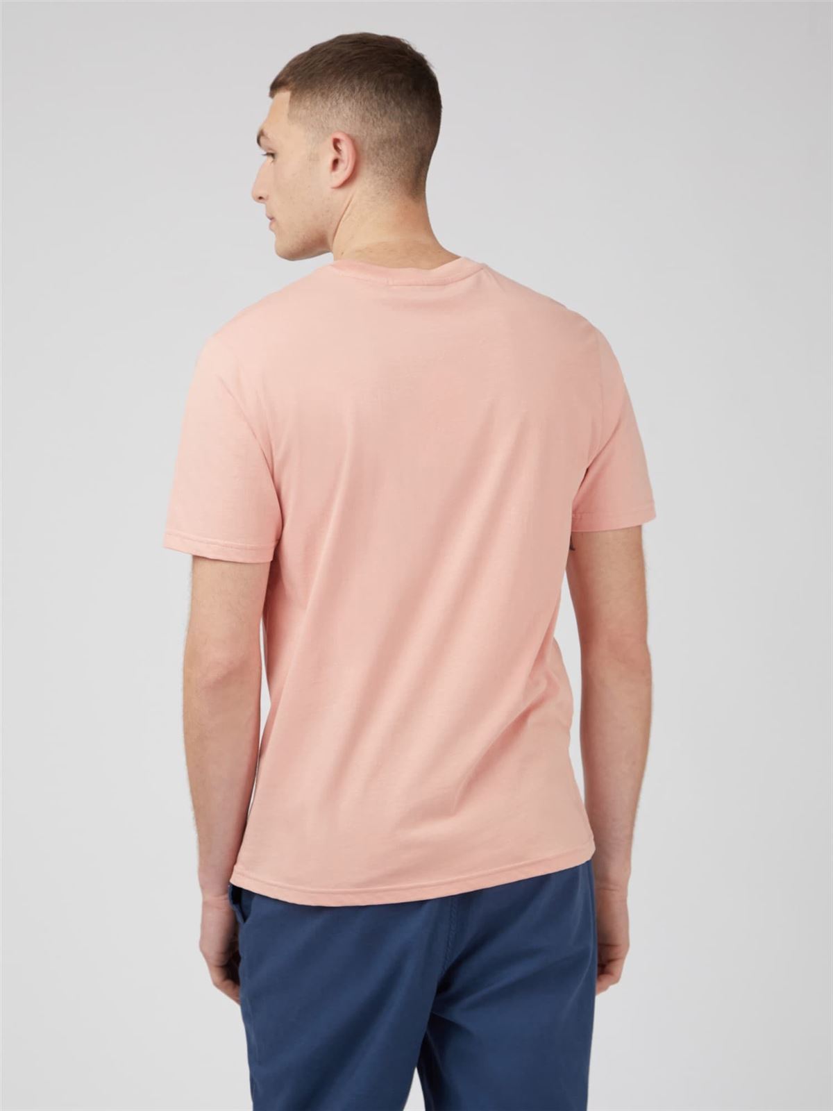 Camiseta Ben Sherman 0071378 501 music madness light pink - Imagen 3