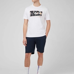 Camiseta Ben Sherman 0071385 010 Scooter Vibes Tee white - Imagen 2