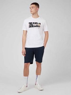 Camiseta Ben Sherman 0071385 010 Scooter Vibes Tee white - Imagen 2
