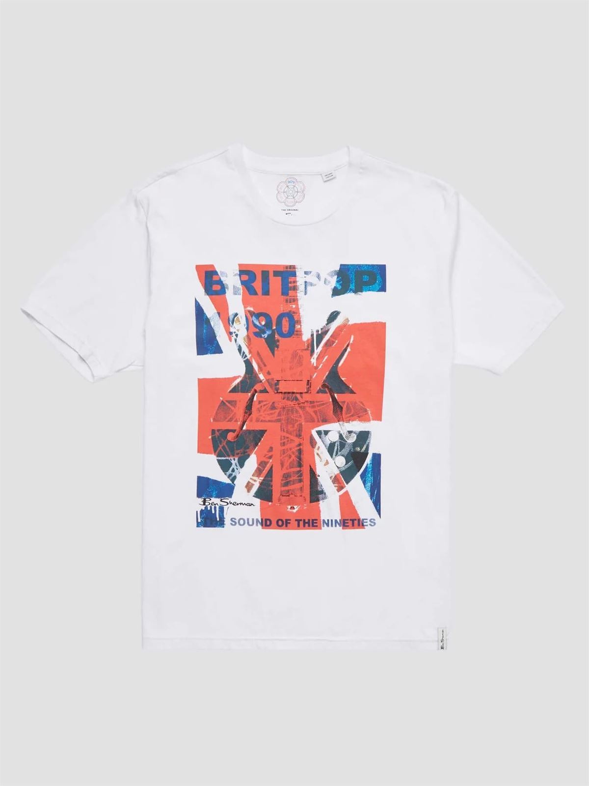 Camiseta Ben Sherman 0071390 010 1990'S Tee white - Imagen 3