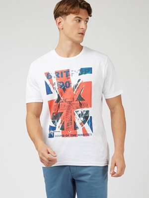 Camiseta Ben Sherman 0071390 010 1990'S Tee white - Imagen 2