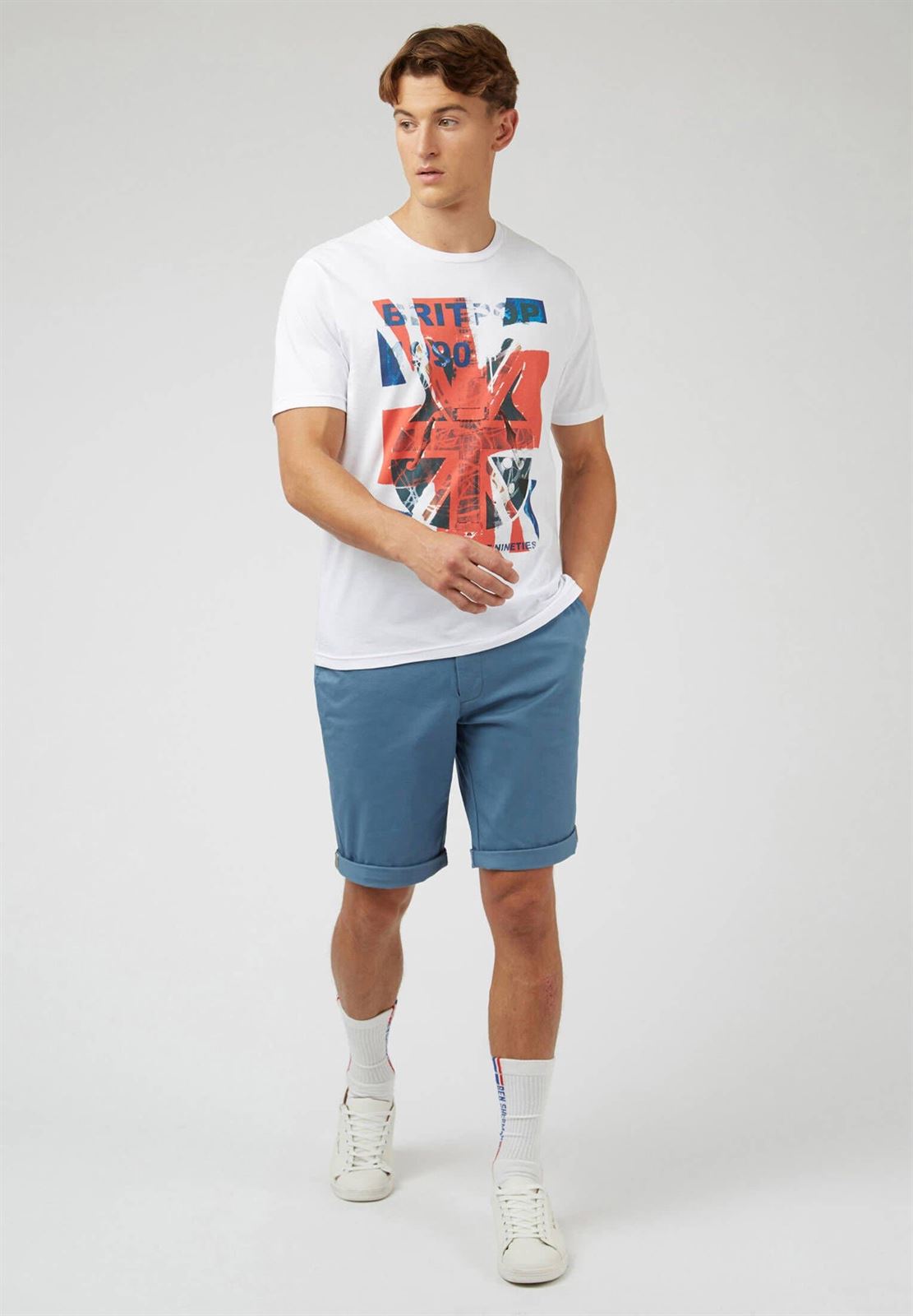 Camiseta Ben Sherman 0071390 010 1990'S Tee white - Imagen 3