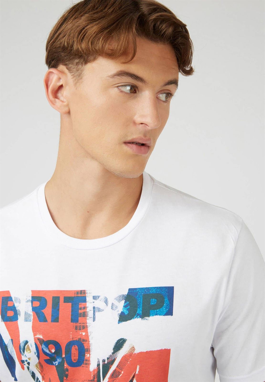 Camiseta Ben Sherman 0071390 010 1990'S Tee white - Imagen 5