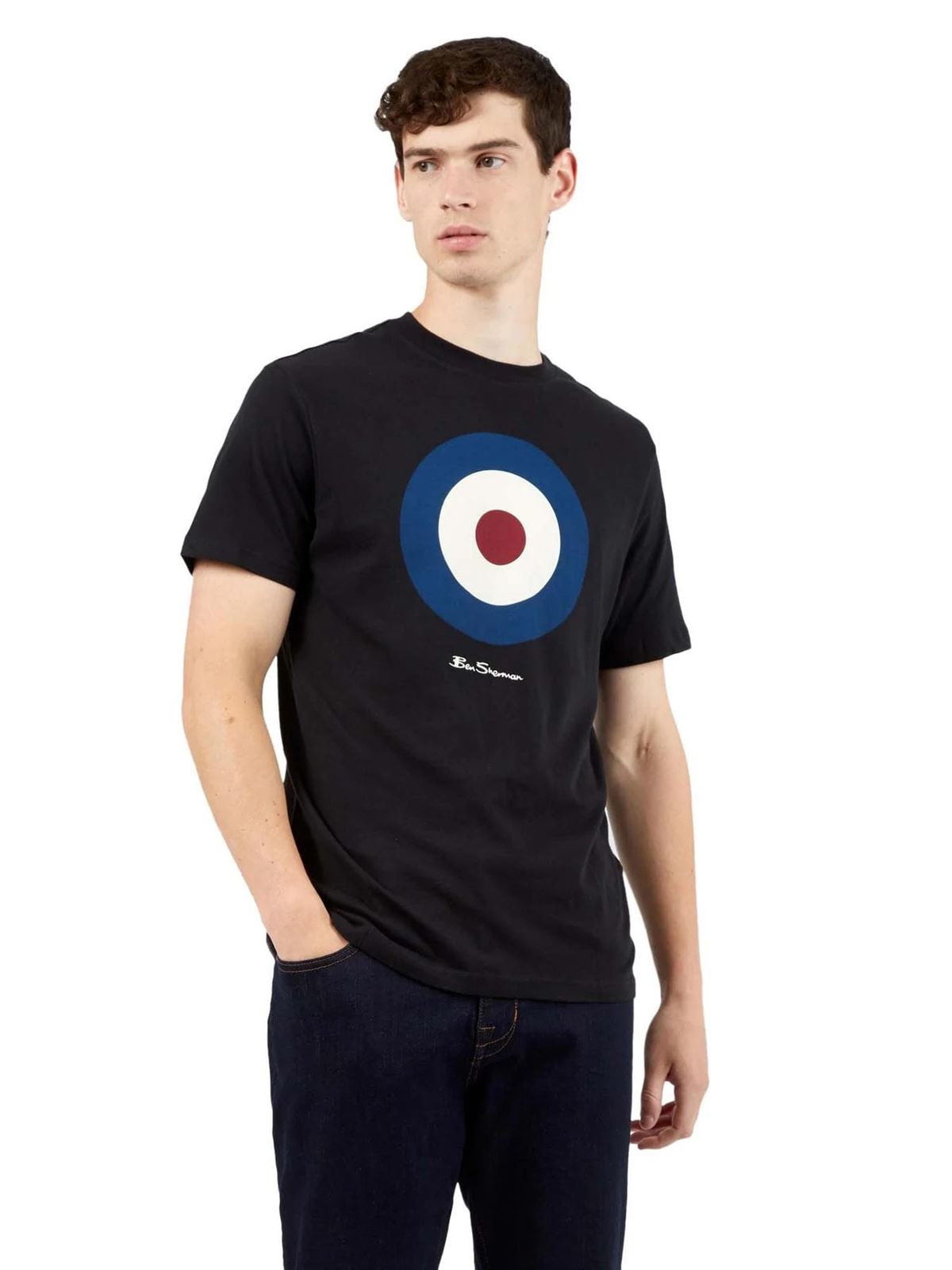 Camiseta Ben Sherman Signature Target Tee 0065093 290 black - Imagen 1