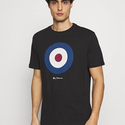Camiseta Ben Sherman Signature Target Tee 0065093 290 black - Imagen 1
