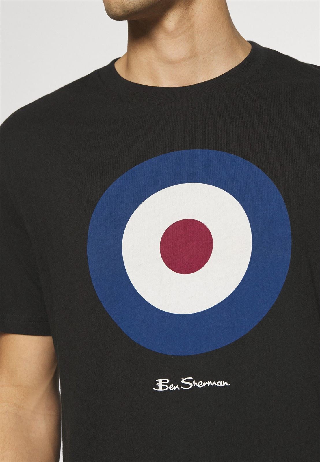 Camiseta Ben Sherman Signature Target Tee 0065093 290 black - Imagen 4