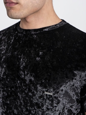 Camiseta Black Must Velvet Tee Gianni Kavanagh GKM007211 - Imagen 2