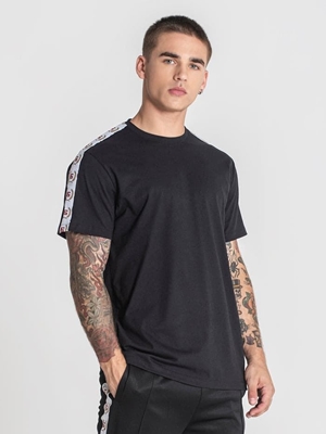 Camiseta Black Retro Tape Tee Gianni Kavanagh GKM006588 - Imagen 1