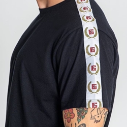 Camiseta Black Retro Tape Tee Gianni Kavanagh GKM006588 - Imagen 2