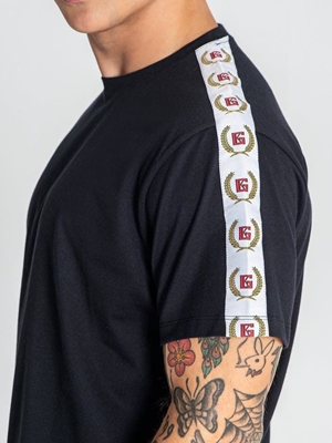 Camiseta Black Retro Tape Tee Gianni Kavanagh GKM006588 - Imagen 2