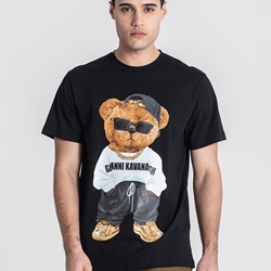 Camiseta Black Swag Bear Tee Gianni Kavanagh GKM007150 - Imagen 1