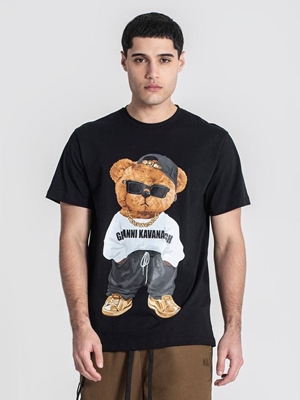 Camiseta Black Swag Bear Tee Gianni Kavanagh GKM007150 - Imagen 1