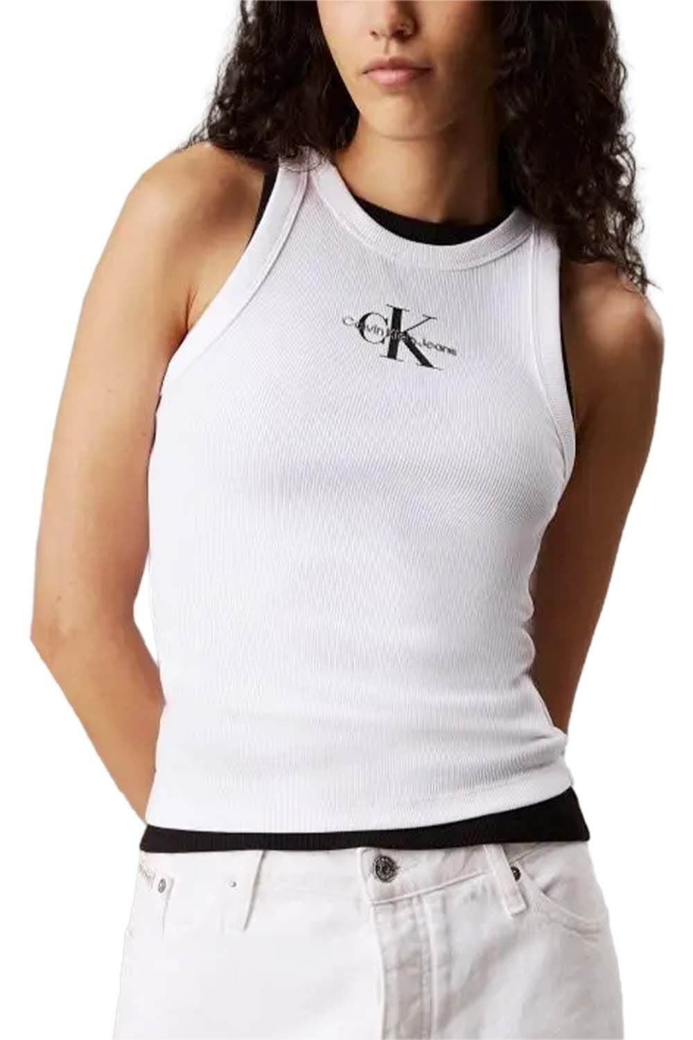 Camiseta Blanca Calvin Klein Jeans Brillliant White J20J225301 YAA - Imagen 1