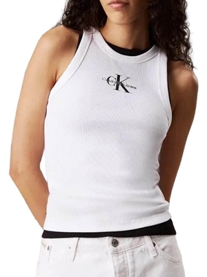 Camiseta Blanca Calvin Klein Jeans Brillliant White J20J225301 YAA - Imagen 1