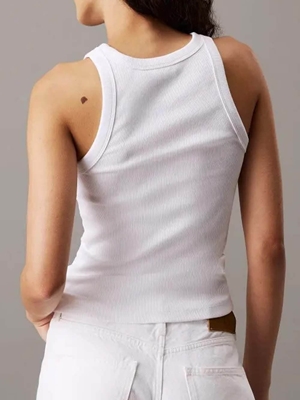 Camiseta Blanca Calvin Klein Jeans Brillliant White J20J225301 YAA - Imagen 2