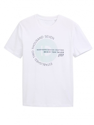 Camiseta Blanca Tom Tailor Knit White 1043491 10991 - Imagen 1