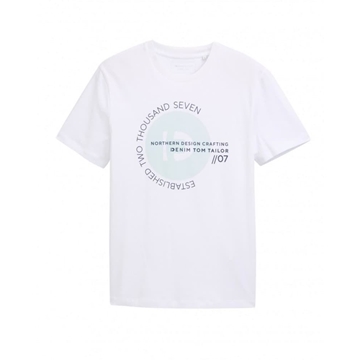 Camiseta Blanca Tom Tailor Knit White 1043491 10991 - Imagen 1