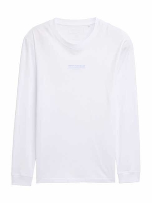 Camiseta Blanca Tom Tailor Printed Longsleeve White 1047403 20000 - Imagen 1