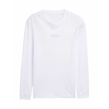 Camiseta Blanca Tom Tailor Printed Longsleeve White 1047403 20000 - Imagen 1