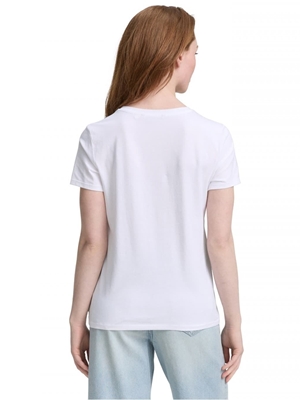 Camiseta Blanca Tom Tailor T-Shirt with print 1047858 20000 - Imagen 2