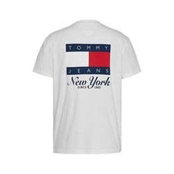 Camiseta Blanca Tommy Jeans Reg Heritage Flag - Imagen 2