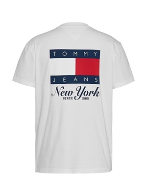 Camiseta Blanca Tommy Jeans Reg Heritage Flag - Imagen 2